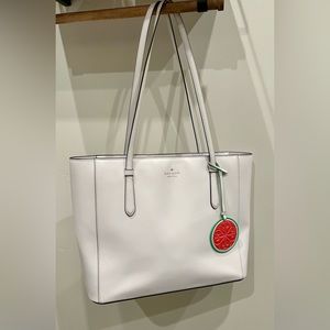 Kate Spade “Loli” Large Tote (White Dove)